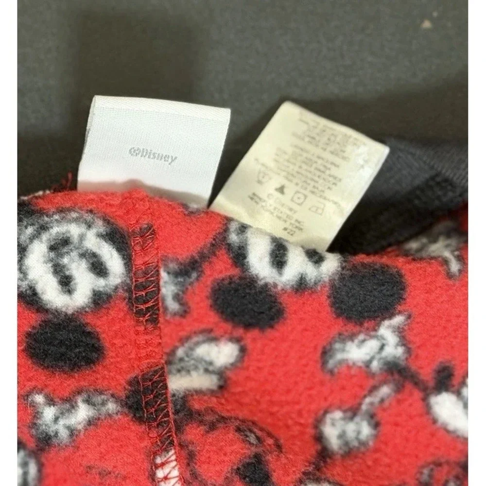 Disney Mickey Mouse Red Footed Pajamas Women's Small Gently Used - Picture 7 of 15